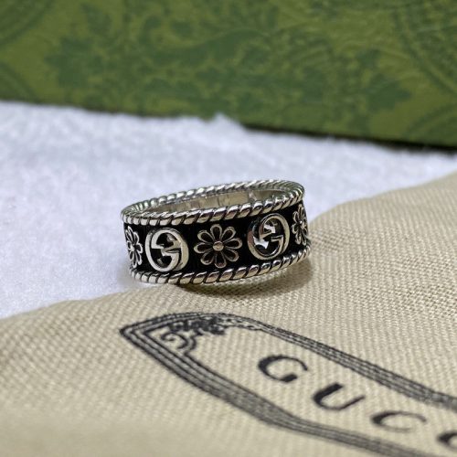 Replica Designer Gucci Cutout Daisy Ring