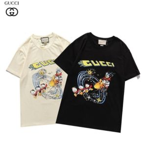 Replica Designer Gucci Disney Round Neck Short-Sleeved T-Shirt