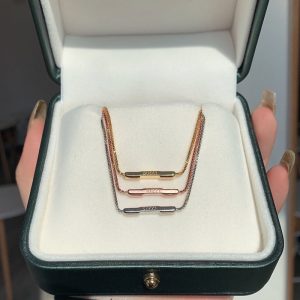 Replica Designer Gucci Double G Silver Necklace