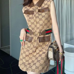 Replica Designer Gucci Double G Slim Dress