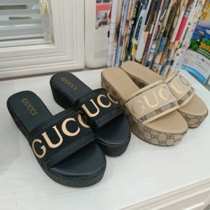Replica Designer Gucci Fashion Alphabet Platform Slippers