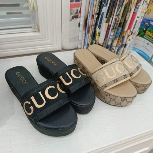 Replica Designer Gucci Fashion Alphabet Platform Slippers