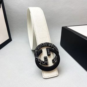Replica Designer Gucci Fashion Embossed Men'S Leather Belt