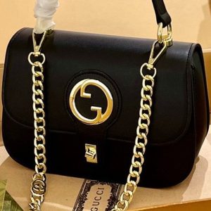 Replica Designer Gucci Fashion Solid Metal Chain Shoulder Bag