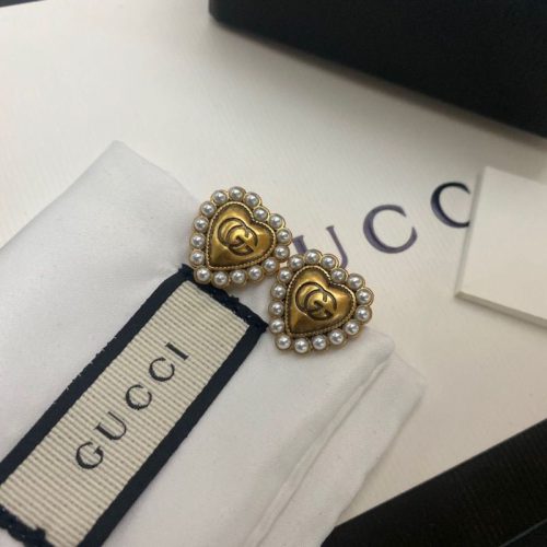 Replica Designer Gucci Heart Earrings