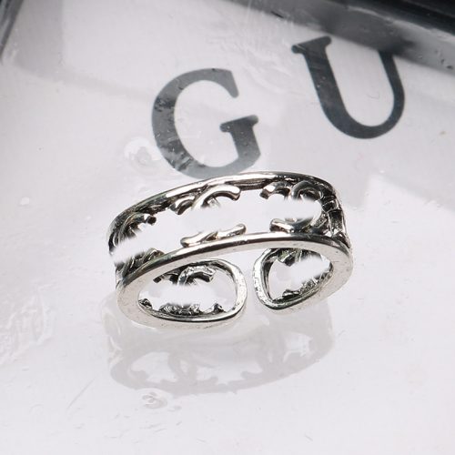Replica Designer Gucci Hollow Letter Gold Design Opening Adjustable Ring