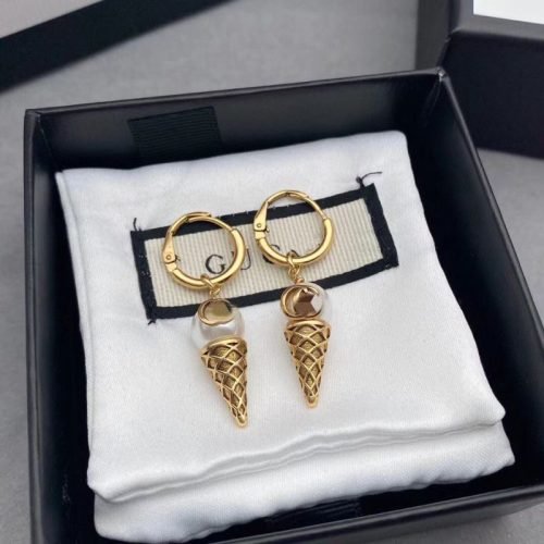 Replica Designer Gucci Ice Cream Shape Double G Earrings