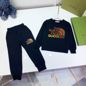 Replica Designer Gucci Kids Girls Boys Print Long Sleeve Sweatshirt And Pants 2pcs Set
