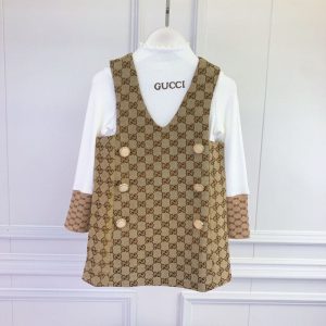 Replica Designer Gucci Kids Girls Two-Piece Dress Set