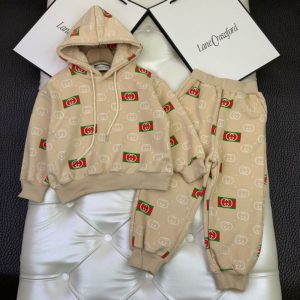 Replica Designer Gucci Kids Hoodies And Pants Two-Piece Set