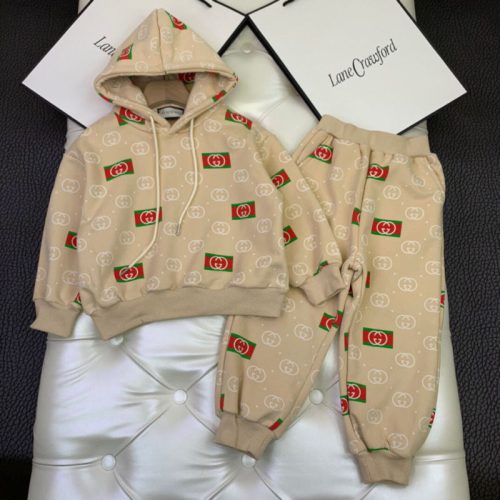 Replica Designer Gucci Kids Hoodies And Pants Two-Piece Set