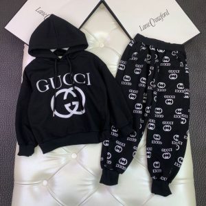 Replica Designer Gucci Kids Hoodies And Pants Two-Piece Set