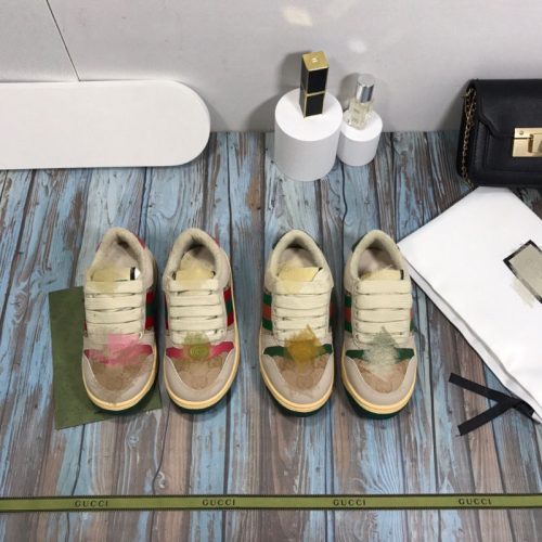 Replica Designer Gucci Kids Lace-Up Sports Dirty Sneakers