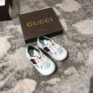 Replica Designer Gucci Kids Printed Casual Canvas Sneakers