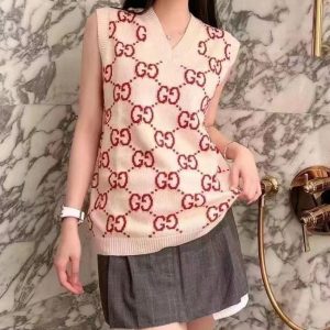 Replica Designer Gucci Ladies Fashion Knit Vest