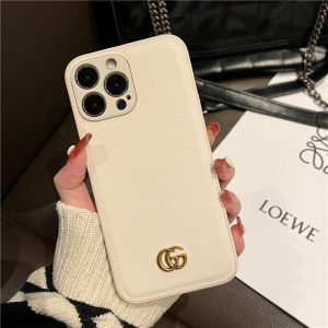 Replica Designer Gucci Leather Apple Mobile Phone Case