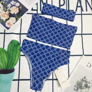 Replica Designer Gucci Letter G Bikini Split Three-Piece Swimsuit