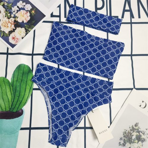 Replica Designer Gucci Letter G Bikini Split Three-Piece Swimsuit