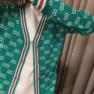 Replica Designer Gucci Letter Jacquard Knitted Cardigan