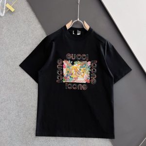 Replica Designer Gucci Men And Women Casual Loose Short-Sleeved T-Shirt