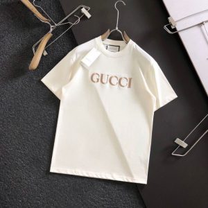 Replica Designer Gucci Men And Women Casual Round Neck Short-Sleeved T-Shirt