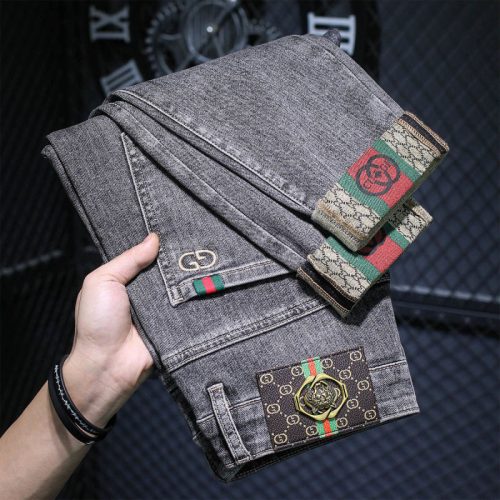 Replica Designer Gucci Men Casual Denim Pants