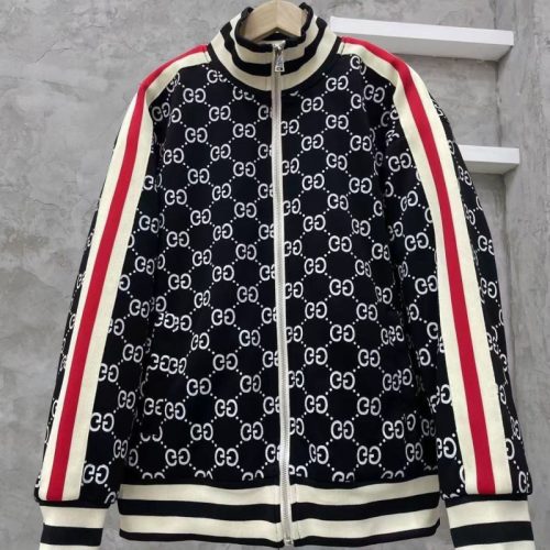 Replica Designer Gucci Men Casual Jacket With Stand Collar