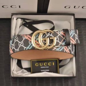 Replica Designer Gucci Men Fashion All-Match Casual GG Smooth Buckle Belt