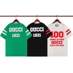 Replica Designer Gucci Men Women Letter Short-Sleeved T-Shirt