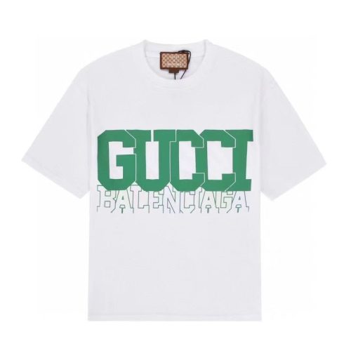 Replica Designer Gucci Men Women Letter Short-Sleeved T-Shirt