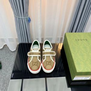 Replica Designer Gucci Men Women Old Flower Retro Popular Canvas Flat Lace-Up Shoes