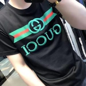 Replica Designer Gucci Men'S Casual Letter Embroidery Short Sleeve T-Shirt