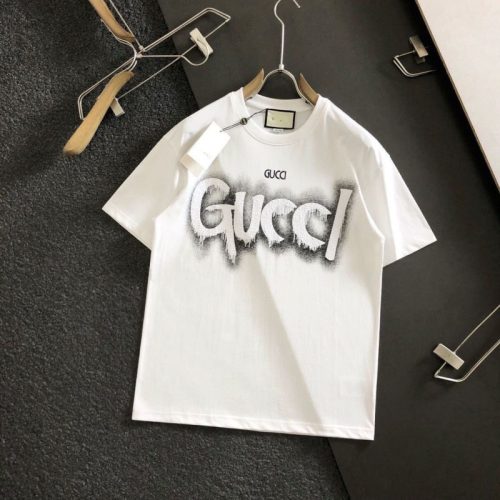 Replica Designer Gucci Men'S Casual Print Letter Short Sleeve T-Shirt