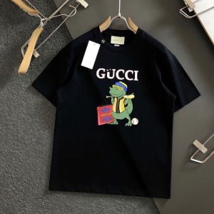 Replica Designer Gucci Men'S Fashion Cartoon Printed Round Neck T-Shirt