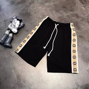 Replica Designer Gucci Men'S Panel Webbing Shorts