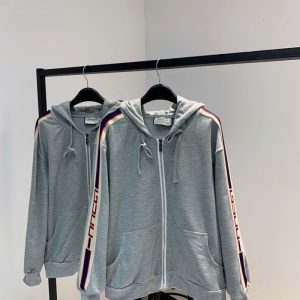 Replica Designer Gucci Men'S Stylish Stripe Webbing Hoodie
