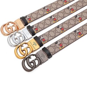 Replica Designer Gucci Mickey Double G Belt