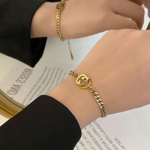 Replica Designer Gucci Minimalist Titanium Bracelet