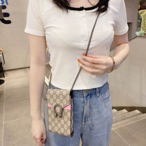 Replica Designer Gucci Mobile Phone Coin Purse Messenger Bag