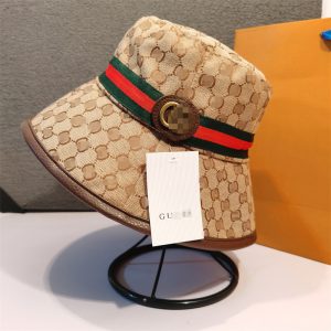 Replica Designer Gucci Monogram Printed Letter Casual Bucket Hat