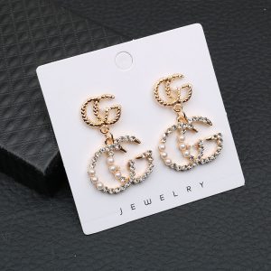 Replica Designer Gucci Needle Personality Pearl Earrings