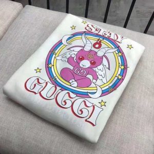 Replica Designer Gucci Plus Velvet Cotton Round Neck Sweate