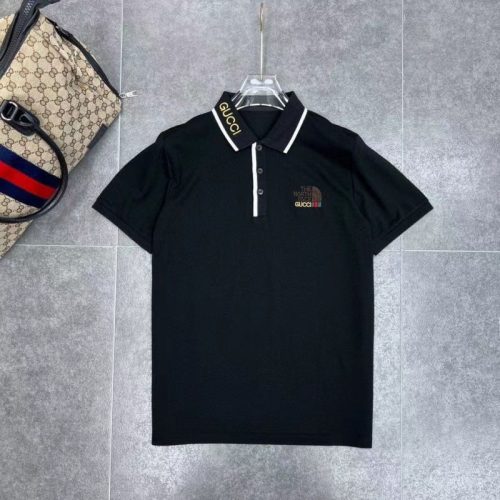 Replica Designer Gucci Printing Lapel Polo Shirt