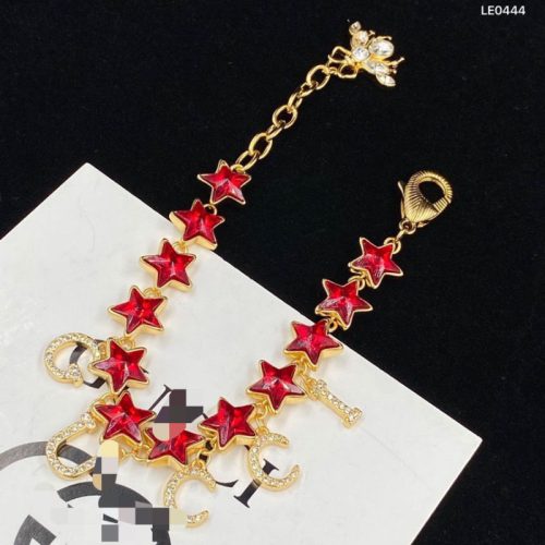 Replica Designer Gucci Red Star Flower Bracelet