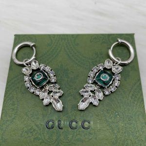 Replica Designer Gucci Retro Diamond Square Earrings
