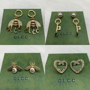 Replica Designer Gucci Retro Letter Earrings