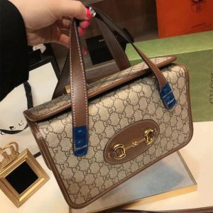 Replica Designer Gucci Retro Saddle Underarm Handbag