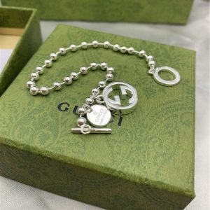Replica Designer Gucci Retro Style Double G Retro Old Letters Bead Bracelet