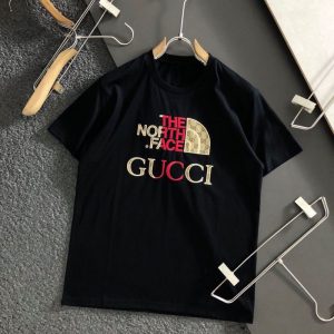 Replica Designer Gucci Round Neck Casual Short-Sleeved T-Shirt