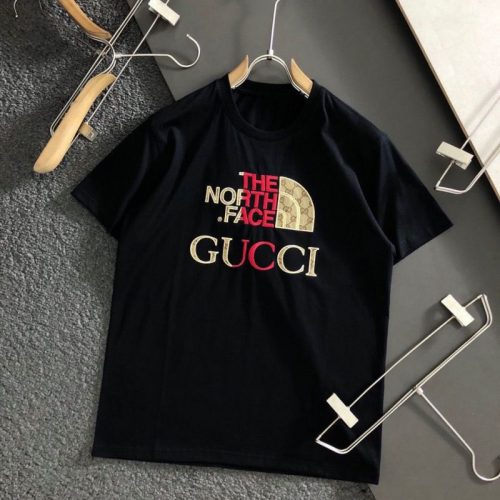 Replica Designer Gucci Round Neck Casual Short-Sleeved T-Shirt